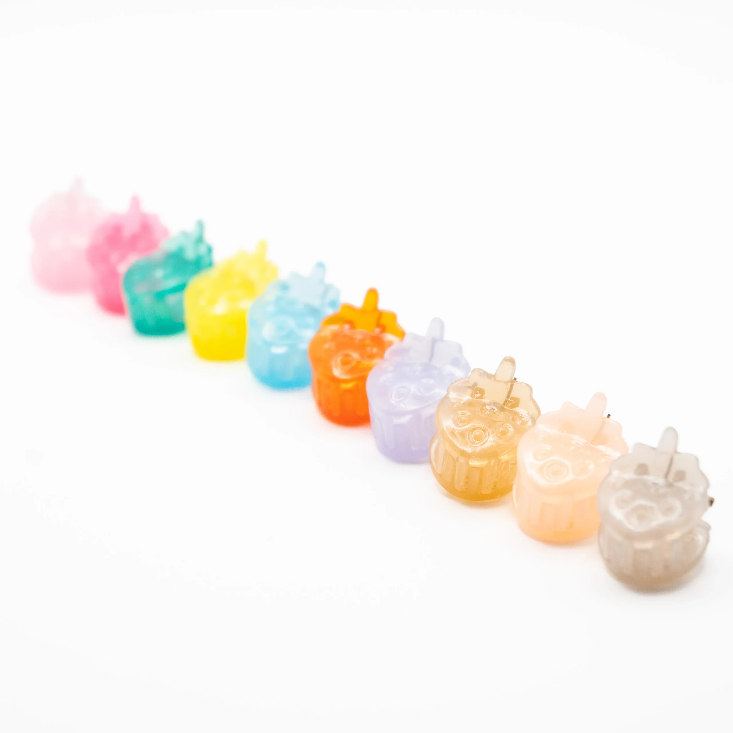 Mini Pinzas De Fresas Multicolor - Imagen 2