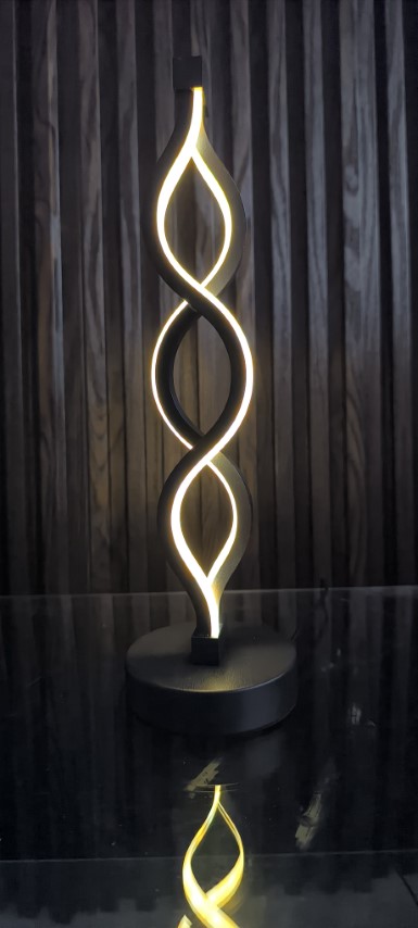Lámpara de noche tipo espiral LED con cable USB