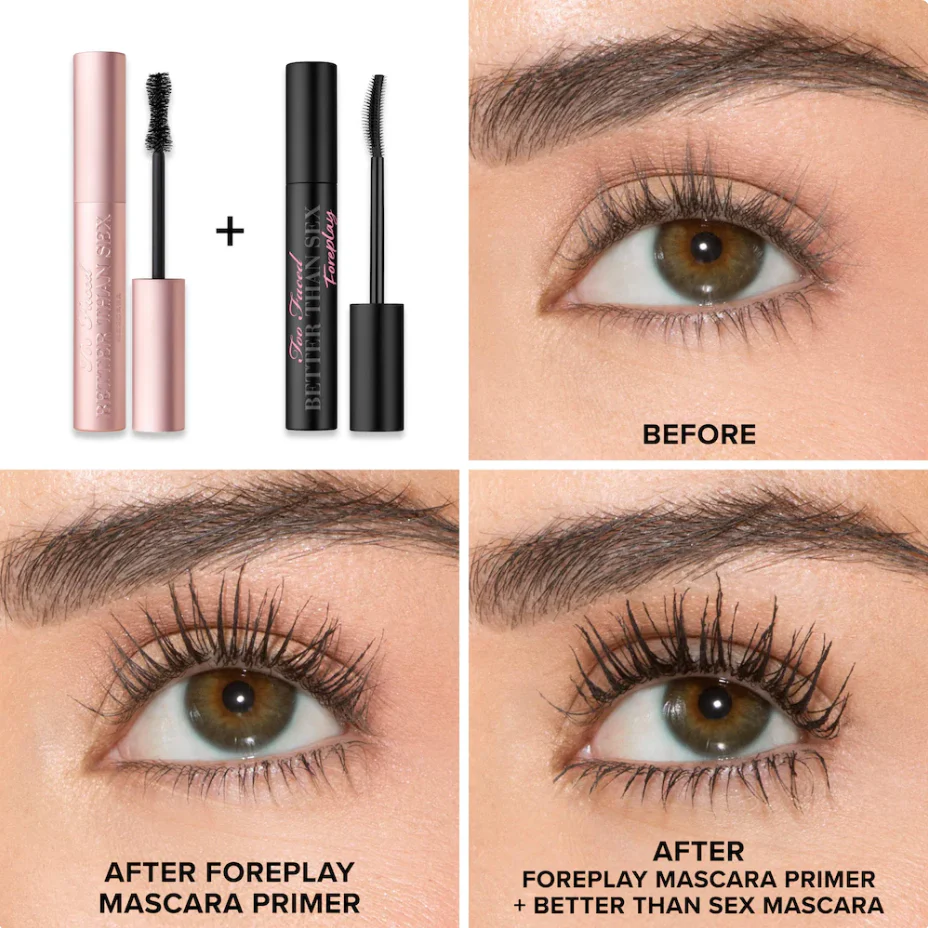 Too Faced Mini Better Than Sex Foreplay Waterproof Mascara Primer - Imagen 4